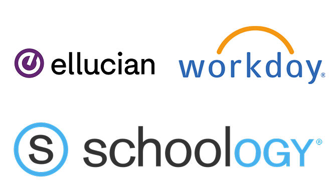 A Logos for workday, schoology and ellucian